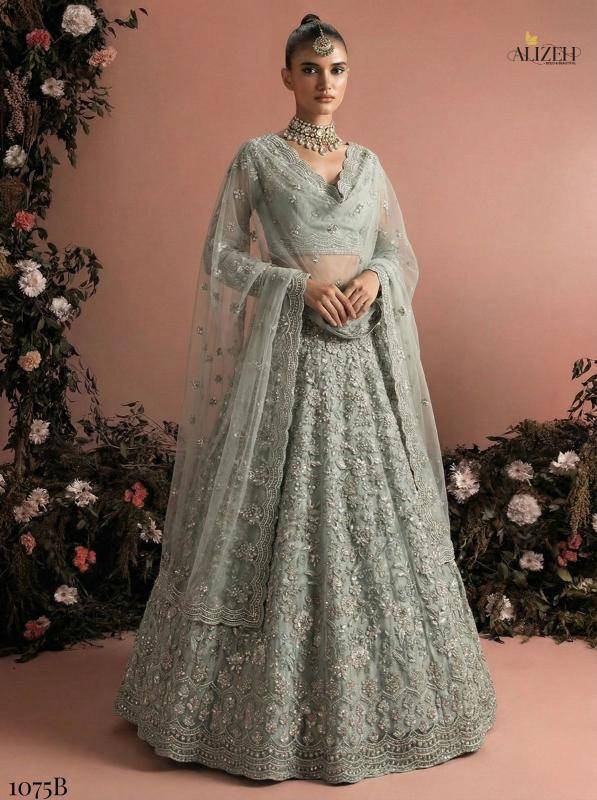 Alizeh Bridal Heritage Colours 1075 Lehenga choli manufacturers in Bangalore